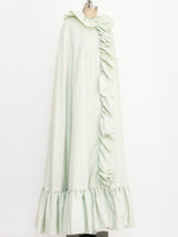 Donald Brooks Mint Ruffle Opera Coat Jacket arcadeshops.com