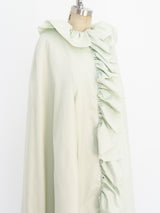 Donald Brooks Mint Ruffle Opera Coat Jacket arcadeshops.com