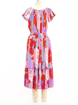 Floral Printed Pleated Skirt Ensemble Suit arcadeshops.com