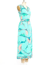 Bessi Fan Printed Silk Jersey Ensemble Suit arcadeshops.com