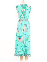 Bessi Fan Printed Silk Jersey Ensemble Suit arcadeshops.com