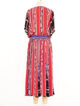 Diane Freis Mixed Print Midi Dress Dress arcadeshops.com