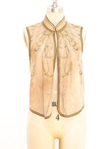 1970's Roberto Cavalli Handpainted Suede Ensemble Suit arcadeshops.com