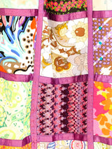 Mixed Print Patchwork Maxi Skirt Bottom arcadeshops.com