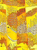 Graphic Printed Ribbed Maxi Skirt Bottom arcadeshops.com