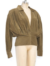 Norma Kamali Pleated Corduroy Jacket Jacket arcadeshops.com