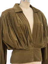 Norma Kamali Pleated Corduroy Jacket Jacket arcadeshops.com