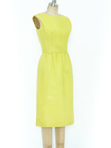 Norman Norell Chartreuse Capelet Ensemble Suit arcadeshops.com
