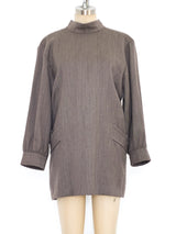 Yves Saint Laurent Wool Mini Dress Dress arcadeshops.com