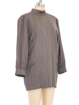 Yves Saint Laurent Wool Mini Dress Dress arcadeshops.com