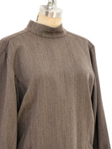 Yves Saint Laurent Wool Mini Dress Dress arcadeshops.com