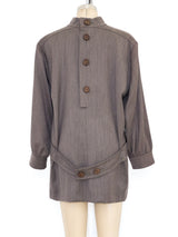 Yves Saint Laurent Wool Mini Dress Dress arcadeshops.com