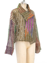 Art To Wear Metallic Gold and Ribbon Jacket Jacket arcadeshops.com