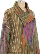 Art To Wear Metallic Gold and Ribbon Jacket Jacket arcadeshops.com