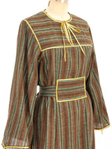 Striped Cotton Gauze Caftan Dress arcadeshops.com