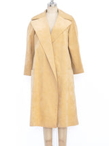 Halston Camel Ultrasuede Ensemble Suit arcadeshops.com