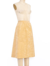 Halston Camel Ultrasuede Ensemble Suit arcadeshops.com