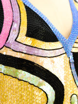 Embellished Pastel Silk Dress Dress arcadeshops.com