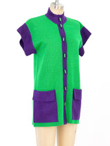 Yves Saint Laurent Colorblock Knit Jacket Jacket arcadeshops.com