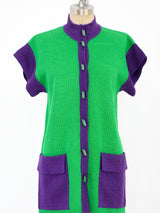 Yves Saint Laurent Colorblock Knit Jacket Jacket arcadeshops.com