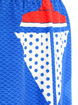 Sailboat Printed Cutout Maxi Dress Dress arcadeshops.com