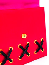 Renaud Pellegrino Laced Pom Pom Satin Bag Accessory arcadeshops.com