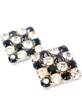 Crystal Checkerboard Earrings Accessory arcadeshops.com
