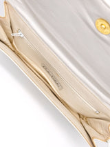 Carlos Falchi Black and White Patchwork Clutch Accessory arcadeshops.com