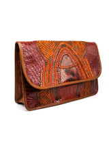Carlos Falchi Mixed Skins Convertible Clutch Accessory arcadeshops.com