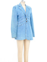 1970's Light Wash Denim Jacket Jacket arcadeshops.com