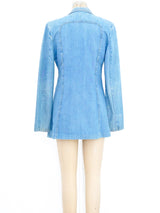 1970's Light Wash Denim Jacket Jacket arcadeshops.com