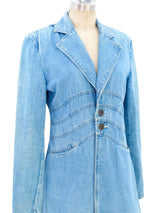 1970's Light Wash Denim Jacket Jacket arcadeshops.com
