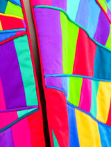 Rainbow Quilted Patchwork Sleeveless Jacket Jacket arcadeshops.com