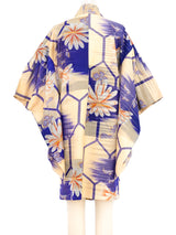 Ikat Floral Printed Haori Kimono Jacket arcadeshops.com
