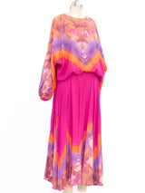 1980's Tie Dyed Ensemble Suit arcadeshops.com