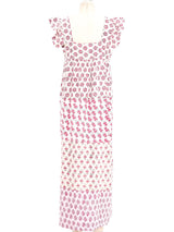 Block Printed Pieced Maxi Dress Dress arcadeshops.com