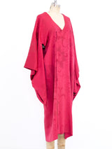 Rust Jacquard Silk Kimono Jacket arcadeshops.com