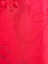 Rust Jacquard Silk Kimono Jacket arcadeshops.com