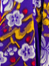 Purple Floral Printed Kimono Jacket arcadeshops.com