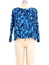 Balenciaga Scribble Printed Top Top arcadeshops.com