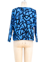 Balenciaga Scribble Printed Top Top arcadeshops.com