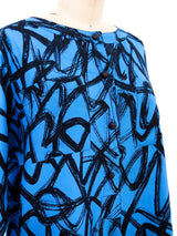 Balenciaga Scribble Printed Top Top arcadeshops.com