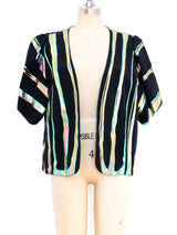 Terry and Toni Rainbow Painted Short Sleeve Jacket Jacket arcadeshops.com