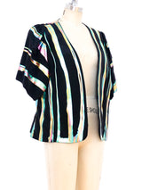 Terry and Toni Rainbow Painted Short Sleeve Jacket Jacket arcadeshops.com