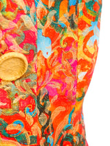 Yves Saint Laurent Multicolor Brocade Sleeveless Jacket Jacket arcadeshops.com
