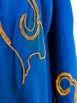 Tiger and Dragon Metallic Embroidered Robe Jacket arcadeshops.com