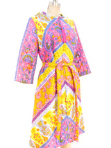 Quilted Satin Hostess Dress Dress arcadeshops.com