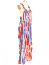 Red Ball Stars and Stripes Overalls Suit arcadeshops.com