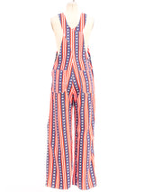 Red Ball Stars and Stripes Overalls Suit arcadeshops.com