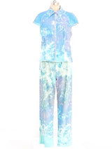Roberto Cavalli Painted Denim Ensemble Suit arcadeshops.com